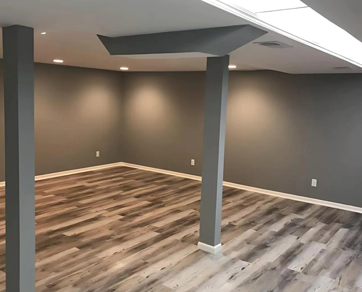 refinished basement